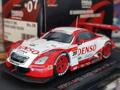 Ebbro 43905 1:43 Denso Sard Toyota Lexus SC430 2007 Super GT 500 #39 Die Cast Foto 1 de 4