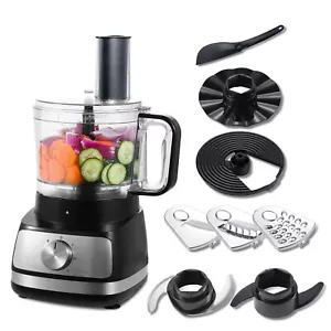 8 in 1 Food Processor Chopper 2 L Mixer Electric Blender Juicer Jar Home - Picture 1 of 8