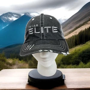 Texas Elite Ball Cap Distressed Strapback Spacecity Gray Mesh Trucker Adjustable - Picture 1 of 10