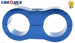 AN -10 (AN10 AN 10) 16mm Blue Billet TEFLON Hose Separator Billet Aluminium - Picture 1 of 1