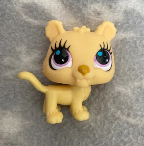 Littlest Pet Shop LPS #2782 gelb Jaguar lila Augen Stern - Bild 1 von 3