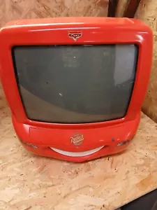 Vintage Retro Disney Pixar Cars Lightning McQueen Tv/DVD Combo Television CRT - Picture 1 of 9