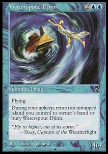 MTG: Waterspout Djinn -Visions - Magic Card - Picture 1 of 2