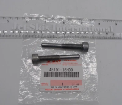 2008-2024 NEW SUZUKI HAYABUSA GSX 1300 R OEM (2) FRONT SEAT BOLTS 45191-15H00 - Image 1 of 4