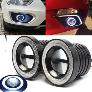 Paar 2.5" LED Tagfahrlicht Eagle Eye Universal Motorrad Auto Nebelscheinwerfer - Bild 1 von 9