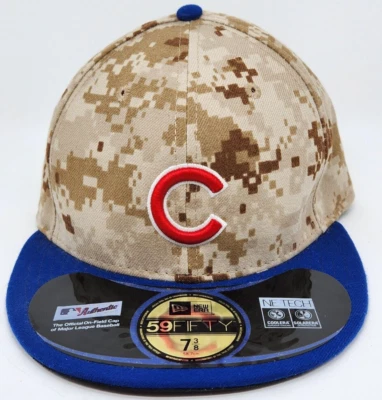 New Era Chicago Cubs Memorial Day 2014 Digital Camo 59Fifty 7 3/8 Fitted Hat - Image 1 of 4
