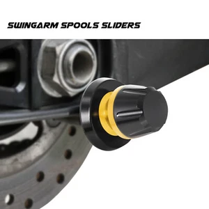 Gold L-Sonic 8MM Swingarm Stand Spools For GSX-S950 21 22 23 -MC - Bild 1 von 5