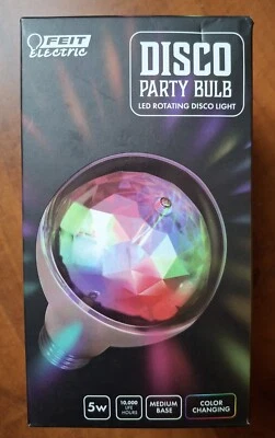 Feit A19 E26 LED Color Changing Disco Light Bulb - Image 1 of 4