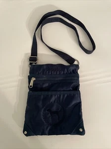 Victoria's Secret PINK Navy Blue Crossbody Bag Purse Satin - Picture 1 of 5
