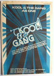 KOOL & THE GANG 1982 Poster Ad AS ONE