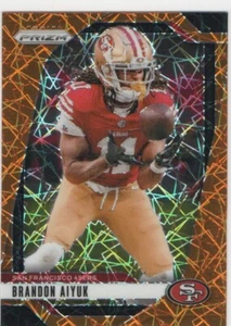 🔥2024 Prizm Brandon Aiyuk Orange Lazer🔥San Francisco 49ers - Picture 1 of 2