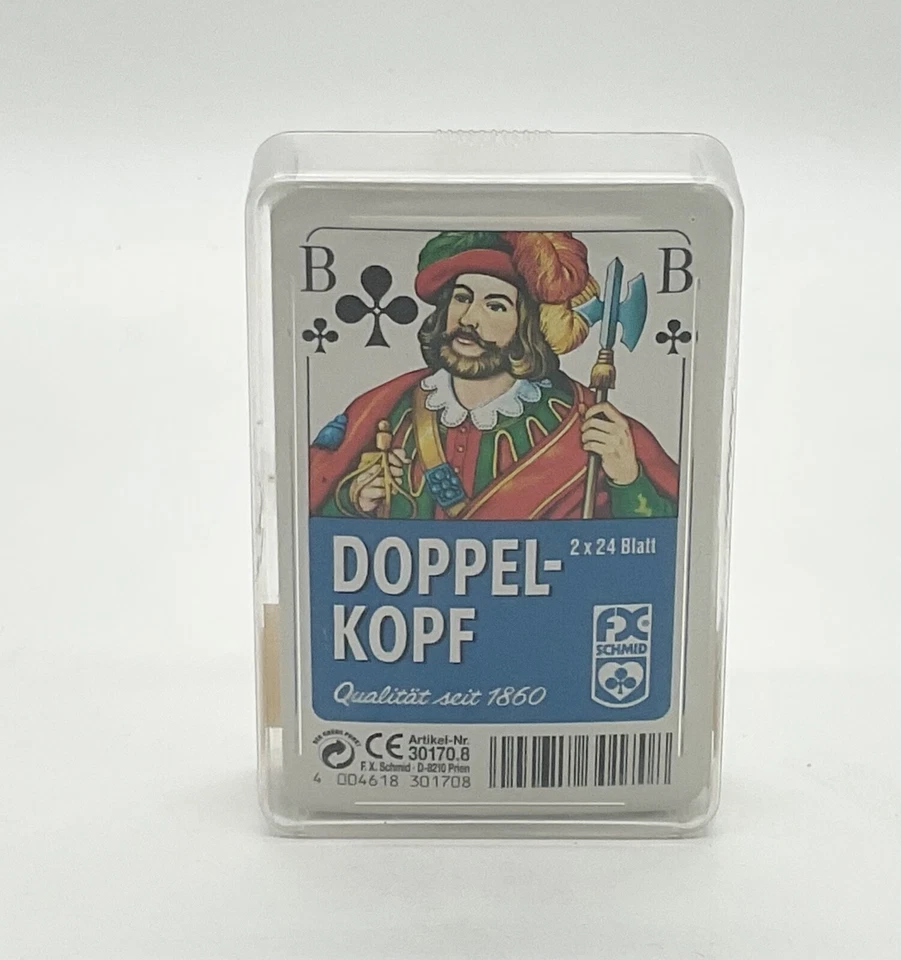 Quartett-Spiel Fx Schmid ,,Doppelkopf,, 2x24 Blatt ,,Neu und eingeschweißt,, TOP