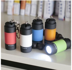 Mini USB Recargable Antorcha LED Linterna Linterna Linterna Bolsillo Llavero Antorcha Lote. - Imagen 1 de 16