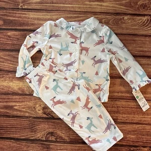Carter’s Bebé Niña Franela Pijama Conjunto Talla 18 Meses Navidad Reno Bx4 - Imagen 1 de 6