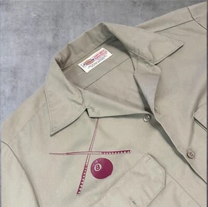 dickies button up shirt Custom Holiday Bar Pool Shirt Size Large Double Trouble - Picture 1 of 6
