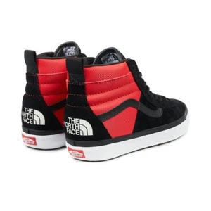 Vans The North Face MTE DX TNF Sk8 Hi Red Black Skate Shoes Men's 6.5 Women's 8 - Picture 1 of 6