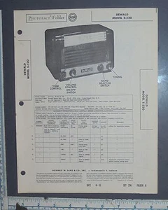 CARTELLA FOTOFATTO MANUALE E SCHEMA RADIO DEWALD MODELLO E-520 - Foto 1 di 1