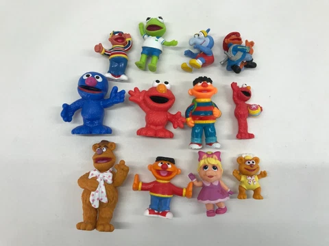 sesame street grover elmo ernie fozzie kermit miss piggy lot of 12 Cover