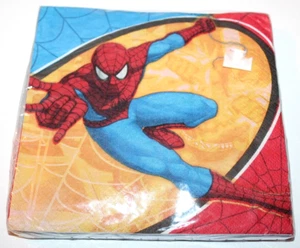 Hallmark Spider Sense Spiderman Red/Blue/Yellow 16 Ct 2-Ply Napkins - Picture 1 of 1