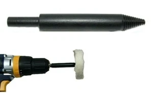 Metal Polishing Wheel Mandrel Adapter Drill Attachment Spiral Tapered End 110mm - Picture 1 of 4