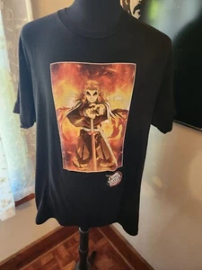 Camicia Demon Slayer adulto XL nera Rengoku Mugen Train film anime manga uomo - Foto 1 di 2