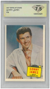 1957 Topps Hit Stars SONNY JAMES #28 💎 DSG 7.5 NM