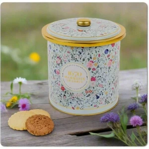 La Sablesienne, Bouquet Sauvage runde Dose mit 2 französischen Butterkeks Sortimenten - Bild 1 von 6