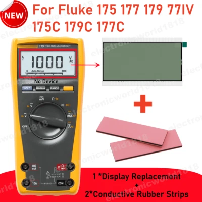 For FLUKE 175 177 179 77IV 175C 179C 177C TRMS Meters LCD Display Screen Repair - Bild 1 von 4