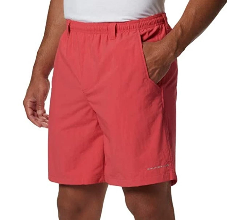 Pantalones Cortos Informales Columbia Para Hombre 6X Big Backcast III Agua - Rojo Puesta de Sol Foto 1 de 1