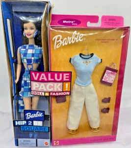 Vintage Barbie Fashion Ave. Value Pack Metro Styles Hip To Be Square Brunette Neu OVP - Bild 1 von 18