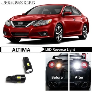 2x White High Power Reverse Backup LED Lights Bulb Fits Nissan Altima 2002-2018 - Picture 1 of 12