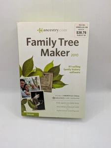 Family Tree Maker: Deluxe Family History Software Ancestry.com (PC) 2010 VGC! - Picture 1 of 8