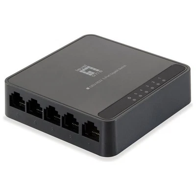 LevelOne GEU-0522 switch di rete Gigabit Ethernet (10/100/1000) Nero - Immagine 1 di 4