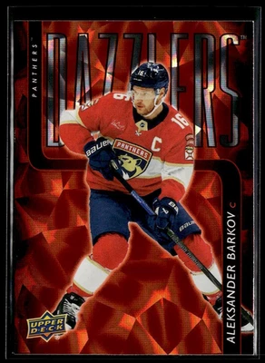 2025-26 Upper Deck Series 1 Orange Dazzlers #DZ-16 Aleksander Barkov - Image 1 of 2