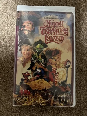 Muppet Treasure Island 1996 VHS Clamshell Edition Disney Jim Henson Video - Imagem 1 de 4