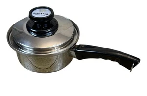 Lustre Craft Westbend 7” X 3.5" 2.5 Quart Sauce Pot Pan Lid Stainless Steel USA - Picture 1 of 11