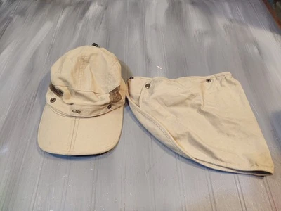 Outdoor Research O Sun Runner Caqui Algodón Sombrero Gorra Capa Cuello Protector Mediano Foto 1 de 3