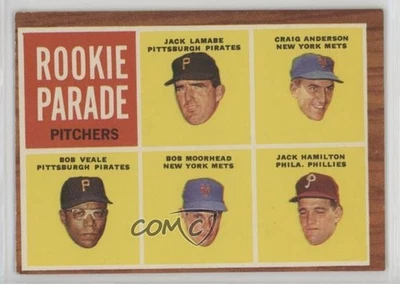 1962 Topps High # Jack Lamabe Craig Anderson Bob Veale Moorhead #593 novato radiocontrol Foto 1 de 2