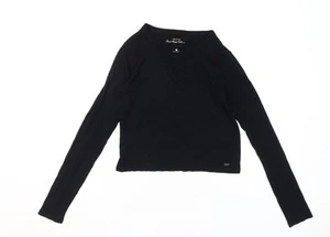 Top negro de manga larga Hollister para mujer S - Imagen 1 de 12