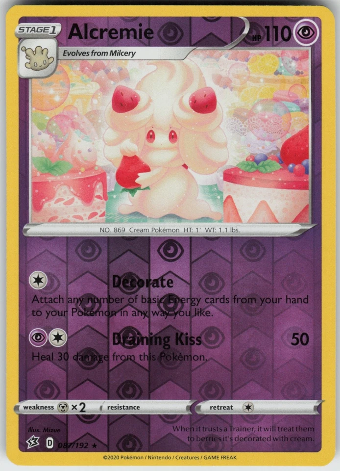 PO-06 Reverse Holo Alcremie 087/192 Rare SWSH02: Rebel Clash - Image 1 of 1