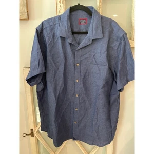 UnTuckit Gr. XXL blau Leinen Button Down Hemd  - Bild 1 von 3