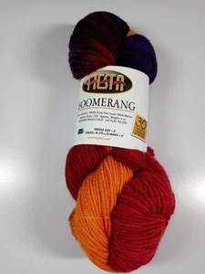 Fiesta Yarn Boomerang-Volcano-255 Yards- 100% Extrafine Merino Wool - Picture 1 of 2
