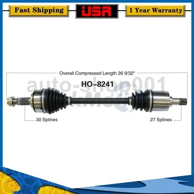 Eje delantero izquierdo CV eje articulado para Honda CR-V 2,4 L 2011 2010 2009 2008 2007 Foto 1 de 2