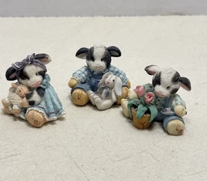 Set Of 3 Mary’s Moo Moos Figurines 1994 - Picture 1 of 10