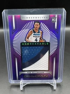 2024-25 Panini Obsidian Unbreakable Patch  Rob Dillingham Purple 11/75 - Picture 1 of 2