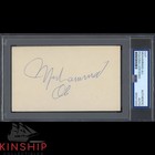 Muhammad Ali signed 3x5 Index Card PSA DNA Slab Boxing Auto C5277