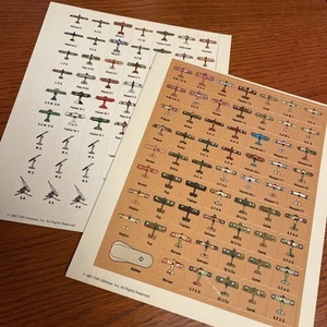 TSR Dawn Patrol 1982 gioco di ruolo della prima guerra mondiale combattimento aereo SOLO FOGLI NON PERFORATI - Foto 1 di 6