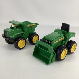 John Deere Tractor Front End Loader Dump Truck Farm 6" Plastic Toddler Toy Lot - Picture 1 of 7