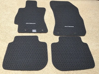 Genuine Subaru Outback OEM 2015 2016 2017 2018 2019 Black Floor Mats J501SAL000 - Image 1 of 4