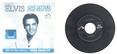 Elvis Presley Love Letters / Come What May 45rpm w/ Picture Sleeve (RCA 47-8870) - Image 1 of 4